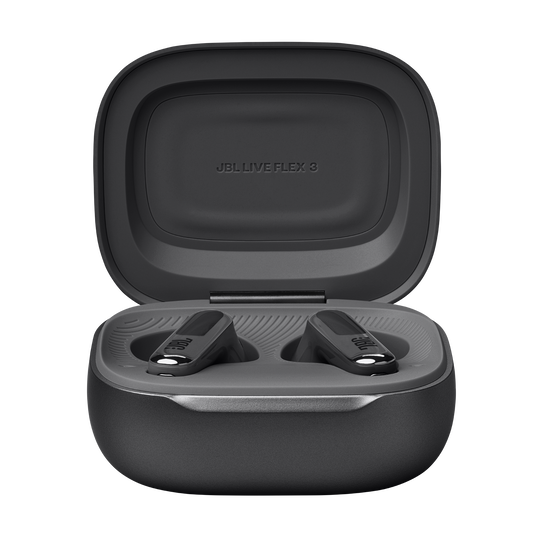 JBL Live Flex 3 - Black - True wireless noise-cancelling open-stick earbuds - Detailshot 2